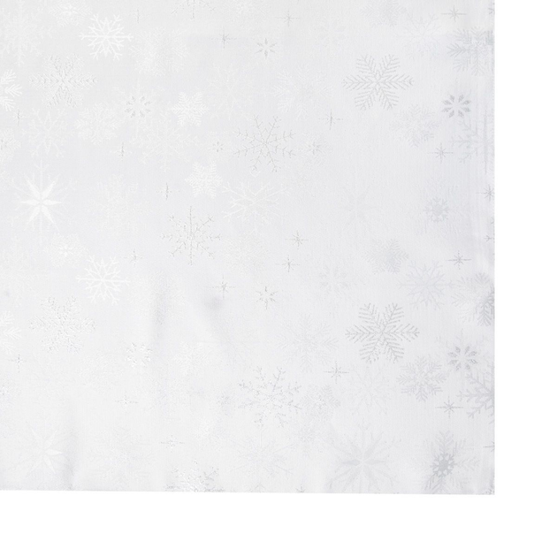 Obrus Homla Silver Snow w śnieżynki Biały 130 x 180 cm (5902869937976) - obraz 2