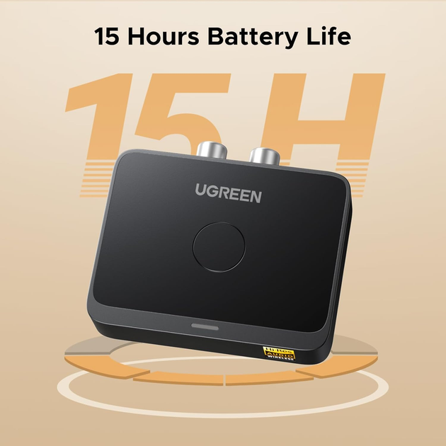Приемник адаптер UGREEN BT505 Bluetooth 6.0 Receiver LDAC для авто, наушников, стереосистем - изображение 7