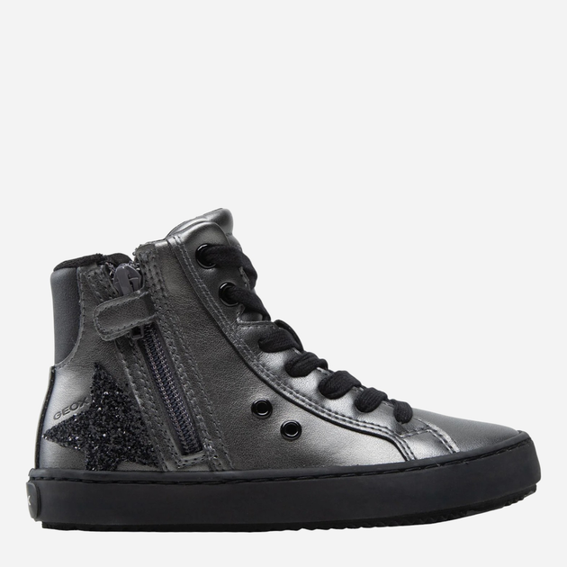 Sneakersy młodzieżowe dziewczęce wysokie Geox J Kalispera G.A J044GA-000NF-C9002 35 Ciemnoszare - obraz 1