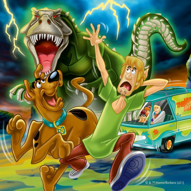 Пазл Ravensburger Scooby Doo Night Fright 3 x 49 елементів 5242 (4005556052424) - зображення 2