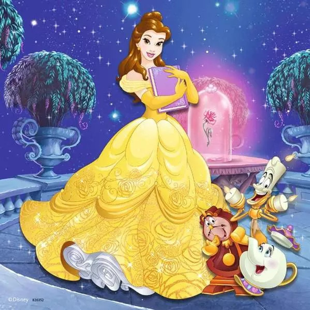 Пазл Ravensburger Disney Вечір принцес Діснея 3 x 49 елементів 9350 (4005556093502) - зображення 5