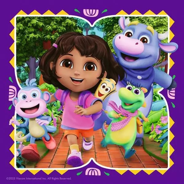 Пазл Ravensburger Nickelodeon Dora 3 x 49 елементів 12004197 (4005555041979) - зображення 3
