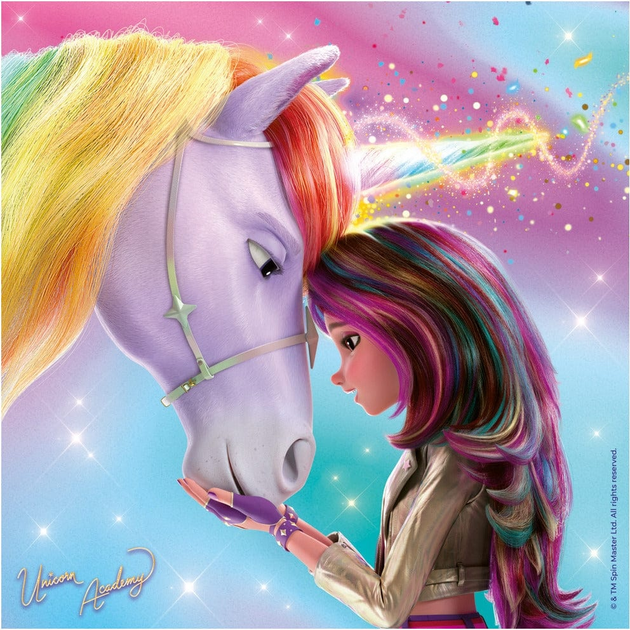 Пазл Ravensburger Netflix Unicorn Academy 3 x 49 елементів 12004163 (4005555041634) - зображення 3