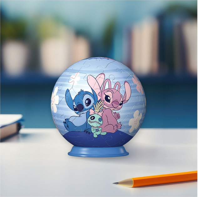 Пазл 3D Ravensburger Disney Стіч і Андрія 55 елементів 11599 (4005556115990) - зображення 3