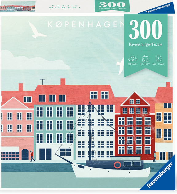 Пазл Ravensburger Moment Копенгаген 300 елементів 12000769 (4005555007692) - зображення 2