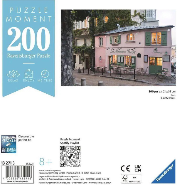 Пазл Ravensburger Moment Париж 200 елементів 13271 (4005556132713) - зображення 2