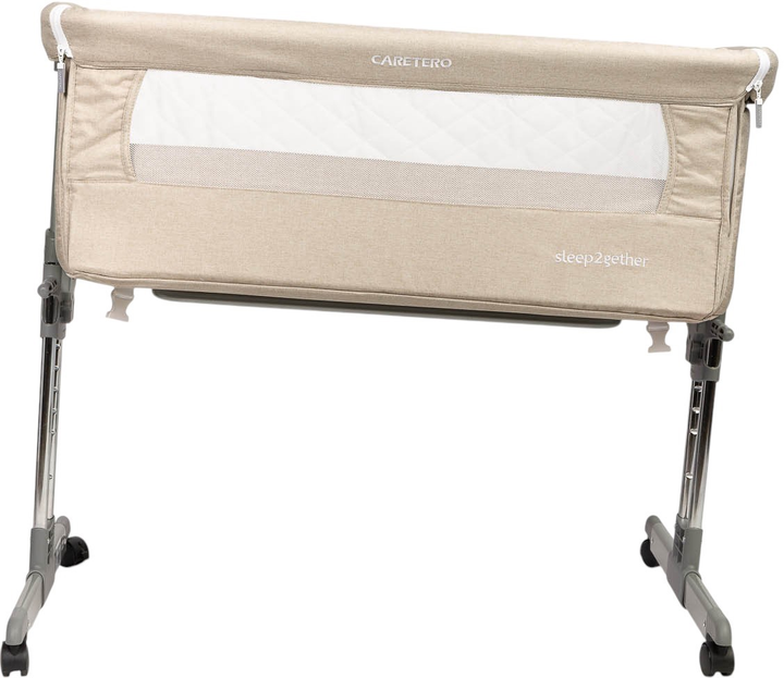 Ліжечко приставне Caretero Sleep2gether Бежеве (5902021529346) - зображення 4