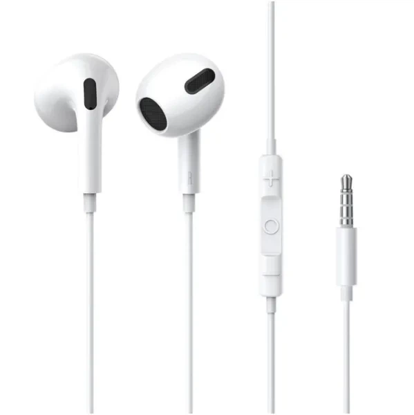 Проводные наушники Baseus Encok H17 White - Фото 1 Проводные наушники Baseus Encok H17 White - изображение 1
