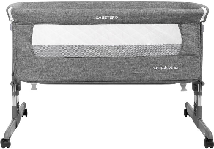 Ліжечко приставне Caretero Sleep2gether Графітове (5902021529353) - зображення 2