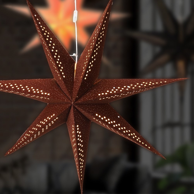 Dekoracja Home & Styling Collection gwiazda świecąca z papieru 60 cm (8720573340816) - obraz 5