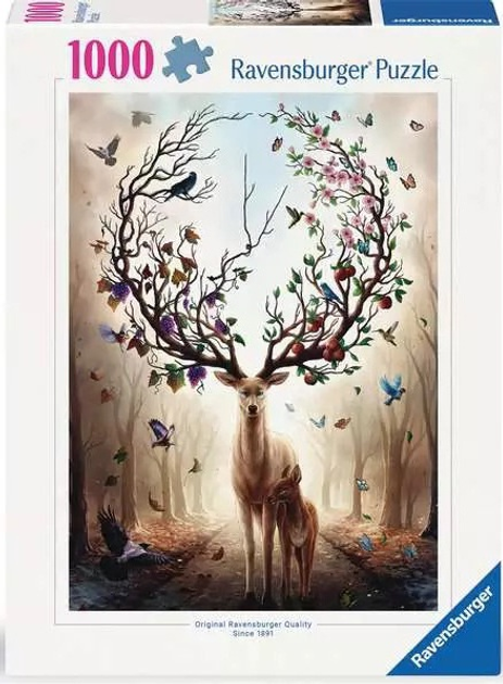 Пазл Ravensburger Олень 1000 елементів 12000459 (4005555004592) - зображення 1