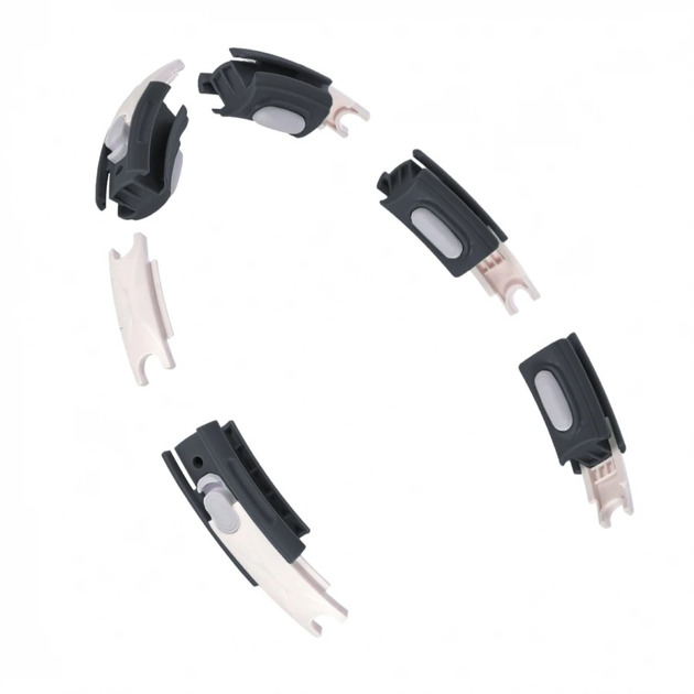 Zestaw HMS Hula hop magnetyczny HHM15 z licznikiem czarny + pas wyszczuplający BR163 czerwony (5907695511864) - obraz 3