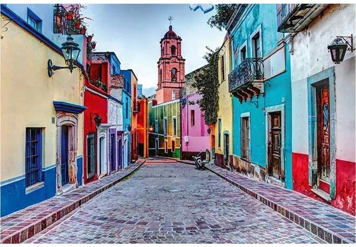 Пазл Ravensburger Вуличка в Мексиці 1000 елементів 12000509 (4005555005094) - зображення 2