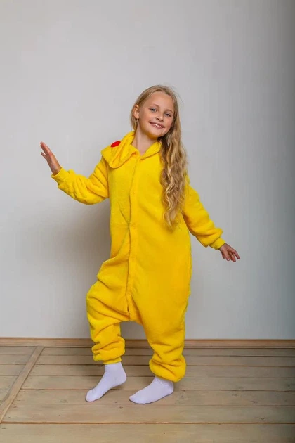 Дитяча піжама кігурумі Пікачу Покемон Жовтий Kigurumi kcr0074 140