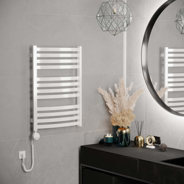 Elektryczna suszarka do ręczników Terma D01 71 X 50 cm Biała (WLLD1071050K916E8MEGU) - obraz 2