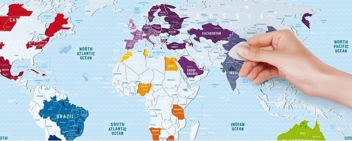 Скретч-карта світу 1DEA.me Travel Map Silver SW (4820191130104) - зображення 14