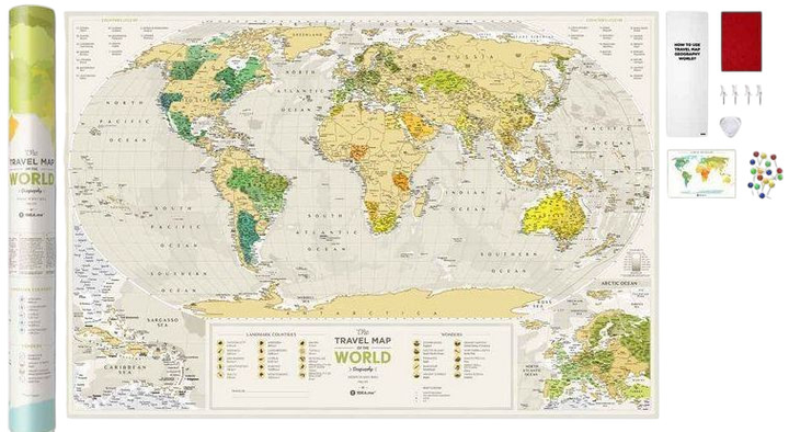 Скретч-карта світу 1DEA.me Travel Map Geography World GEOW (4820191130296) - зображення 2