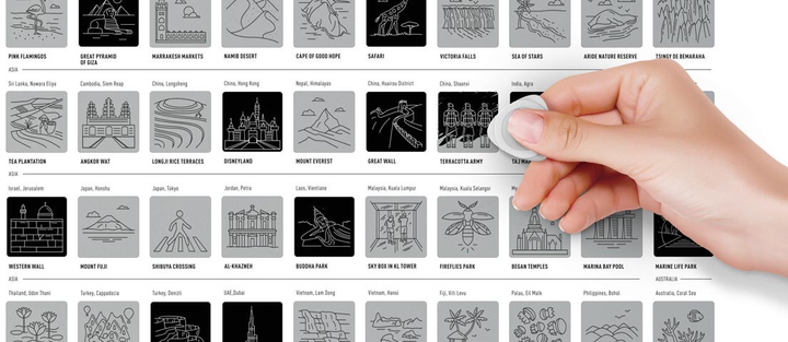 Plakat-zdrapka 1DEA.me #100 BucketList Wonders 100W (4820191130876) - obraz 12