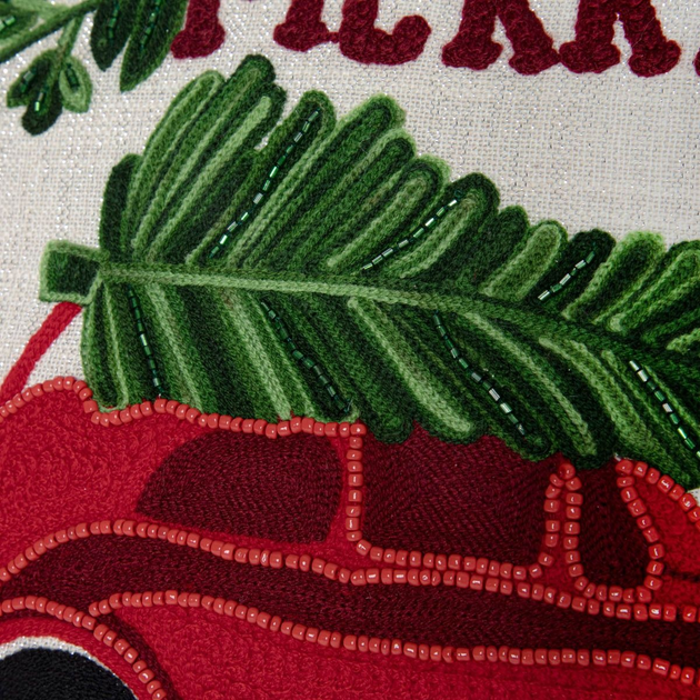 Poszewka Homla Tucker błyszcząca z autem Beżowa 45 x 45 cm (5906496709340) - obraz 3