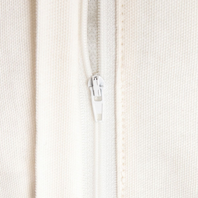 Poszewka Homla Ragna wyszywana w liście z frędzlami Beżowa z zielonym 45 x 45 cm (5904183854953) - obraz 4