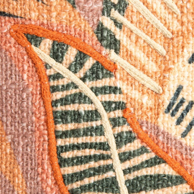 Poszewka Homla Naila w wyszywane kwiaty i liście Zielona 45 x 45 cm (5904183854809) - obraz 2