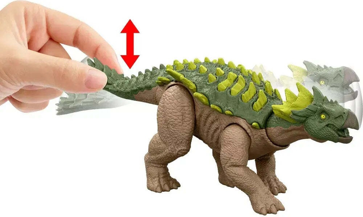 Фігурка Mattel Jurassic World Rebirth Strike Attack Yuxisaurus 7 см JCL62 (194735273065) - зображення 5