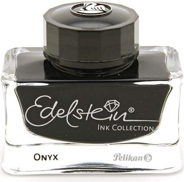 Atrament Pelikan Edelstein Onyx w szklanej butelce 50 ml Czarny 339408 (4012700339409) - obraz 1