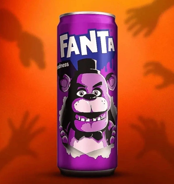Газований напій Fanta Madness Freddy Fazbear Halloween 330мл від