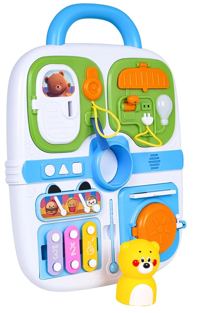 Zestaw sensoryczny Walizka z tablicą manipulacyjną ZDZ.QX-9308 (5903864971835) - obraz 4