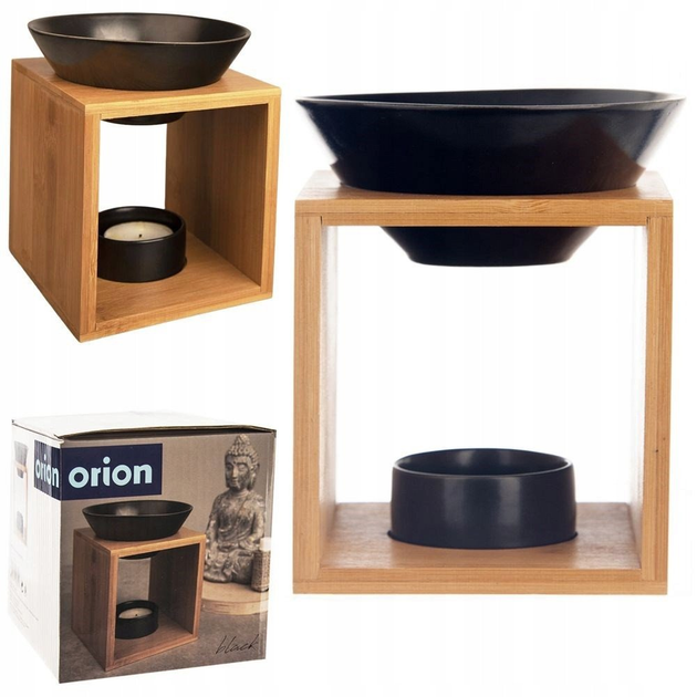 Kominek zapachowy na olejki Orion bambus 12 x 11 x 14 cm (8592381183813) - obraz 2
