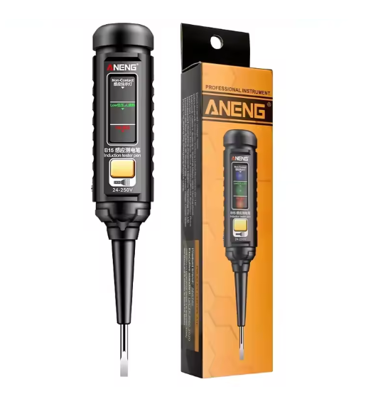 Индикаторная отвертка Aneng B15 тестер индукционный 24-250V Black (500203) - Фото 2 Индикаторная отвертка Aneng B15 тестер индукционный 24-250V Black (500203) - изображение 2
