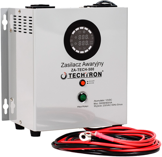 Zasilacz awaryjny TECHTRON ZA-TECH-500 500W/800VA (5903816964632) - obraz 1