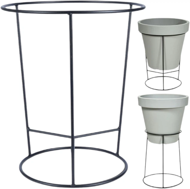 Підставка для квіткового горщика Vilde двостороння чорна 45x53 см (5904316460297) - зображення 3