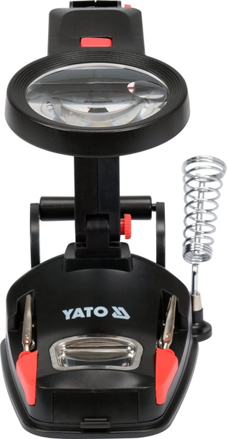 Тримач третя рука YATO з подвійною лупою з LED підсвічуванням (YT-73861) - зображення 3
