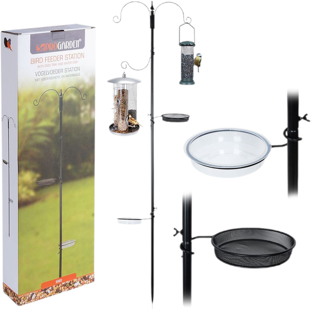 Stojak na karmniki dla ptaków Progarden czarmy 189 cm (8720573390385) - obraz 6