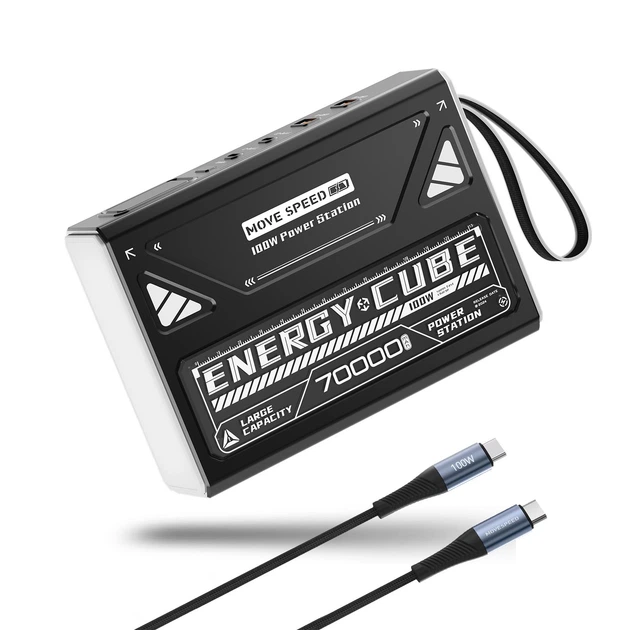 Мощный Повербанк для Ноутбука 70000 mAh 100W MOVESPEED Z70 Pro 19V
