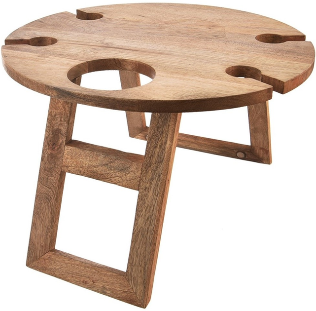 Stolik piknikowy na wino Orion Mango drewniany składany 39.5 x 24.5cm (8592381200039) - obraz 2