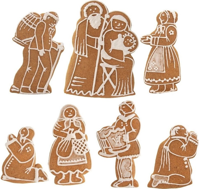 Zestaw foremek do ciasta Orion Boże Narodzenie 12 cm 7 szt (8592381168698) - obraz 4