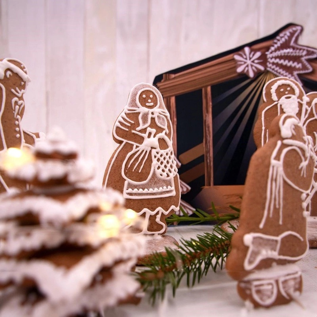 Zestaw foremek do ciasta Orion Boże Narodzenie 12 cm 7 szt (8592381168698) - obraz 5