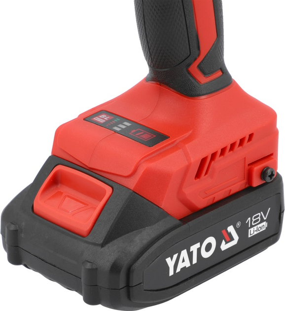 Wkrętarko-wiertarka akumulatorowa YATO 18V 45 Nm 2 akumulatory 2 Ah (YT-8277905) - obraz 6