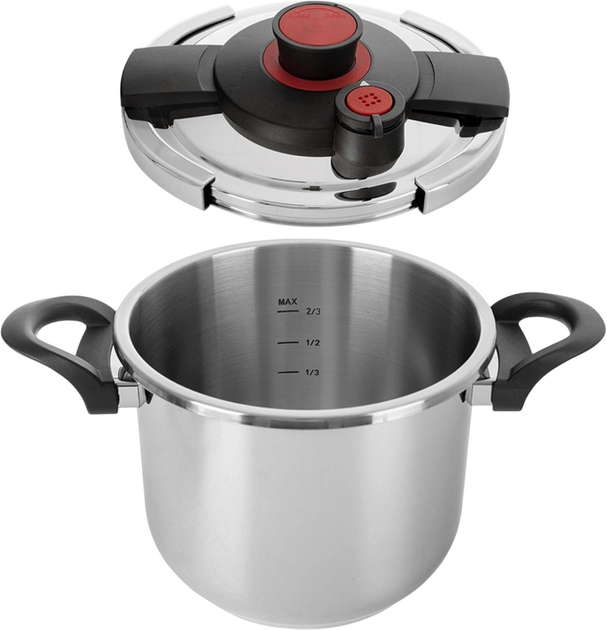 Szybkowar Orion Storm stalowy z automatycznym zamykaniem 7 l (8592381208080) - obraz 2