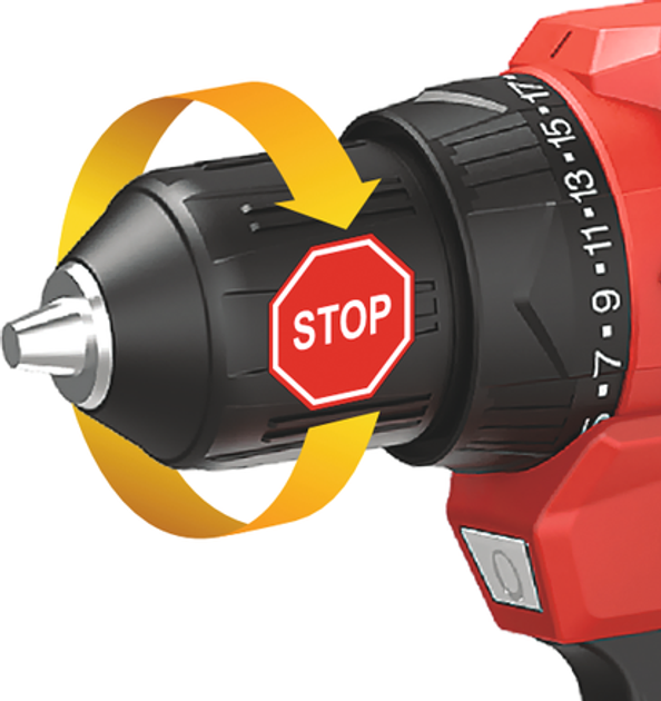 Wiertarko-wkrętarka akumulatorowa YATO 18V 45 Nm 2 Ah (YT-827788) - obraz 8