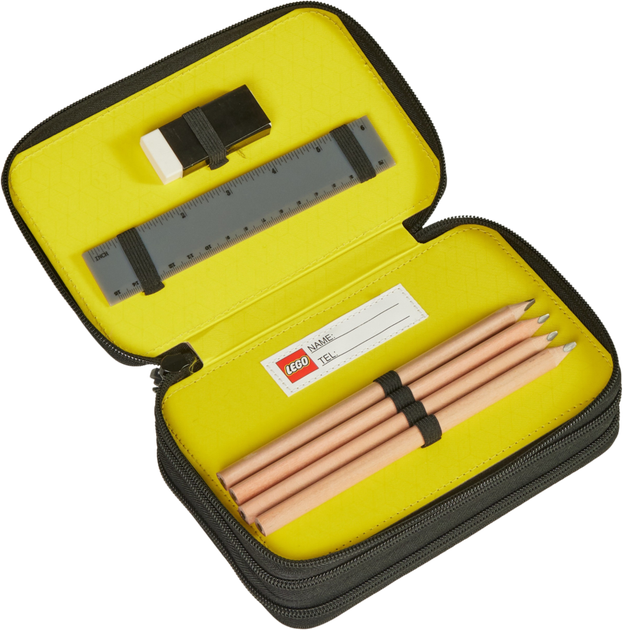 Тришаровий пенал LEGO Bricks з наповненням (5711013149444) - зображення 3