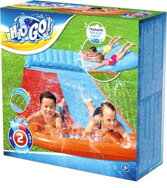 Водна гірка Bestway H2OGO Tsunami Splash Ramp 4.88 м (6941607308981) (955555911556296) - Уцінка - зображення 1