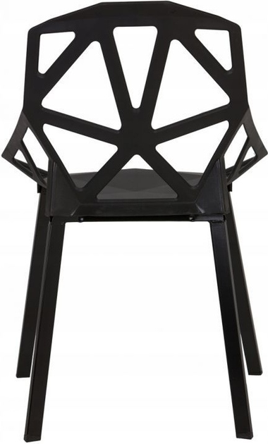 Набір стільців для кухні та вітальні ModernHome by Multistore PC-015 4 шт Чорні (5903089064770) (955555911717534) - Уцінка - зображення 5