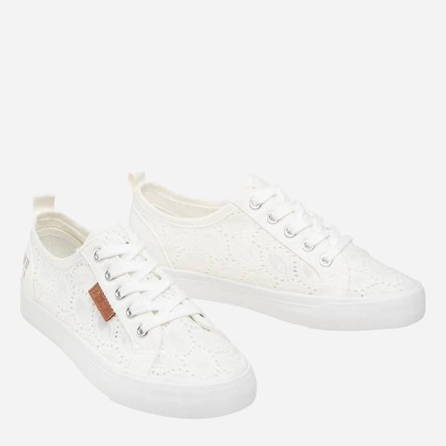 Жіночі кеди низькі Big Star W274925 37 Білі (5901437720859) (955555906174428) - Уцінка - зображення 6