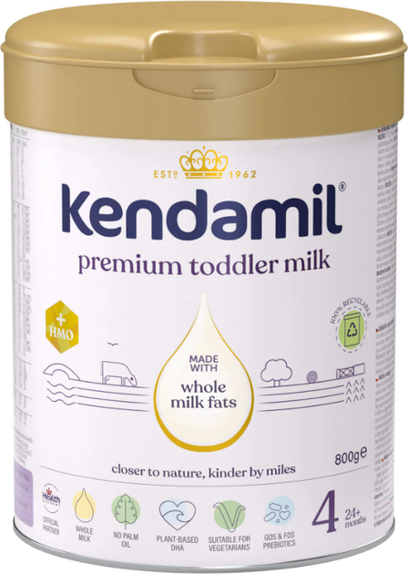 Mleko w proszku Kendamil Premium 4 HMO+ 800 g (5056000506009) - obraz 1