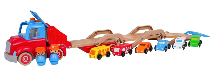 Drewniana Laweta + Autka ZDR.WB003-J3C (5903864971309) - obraz 8