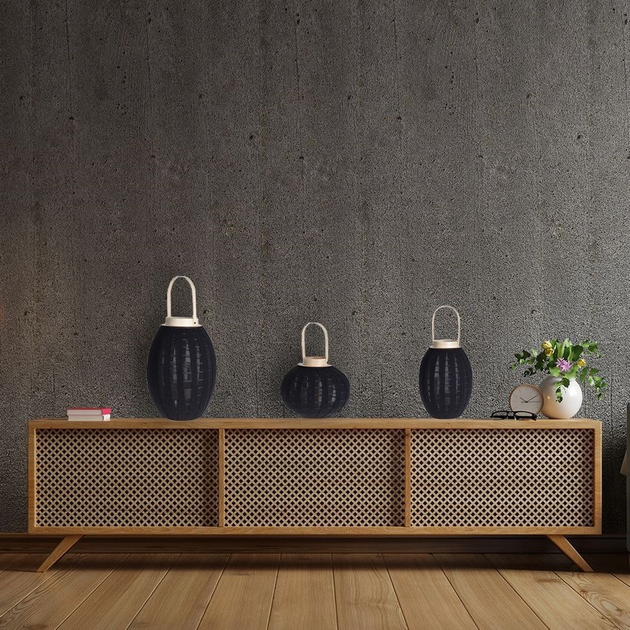 Ліхтар Home Styling Collection для свічки дерев’яний чорний 22 см (8720573059985) - зображення 8