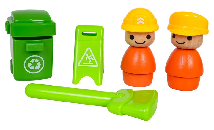 Drewniana Śmieciarka ZDR.WB004-JC (5903864971293) - obraz 10